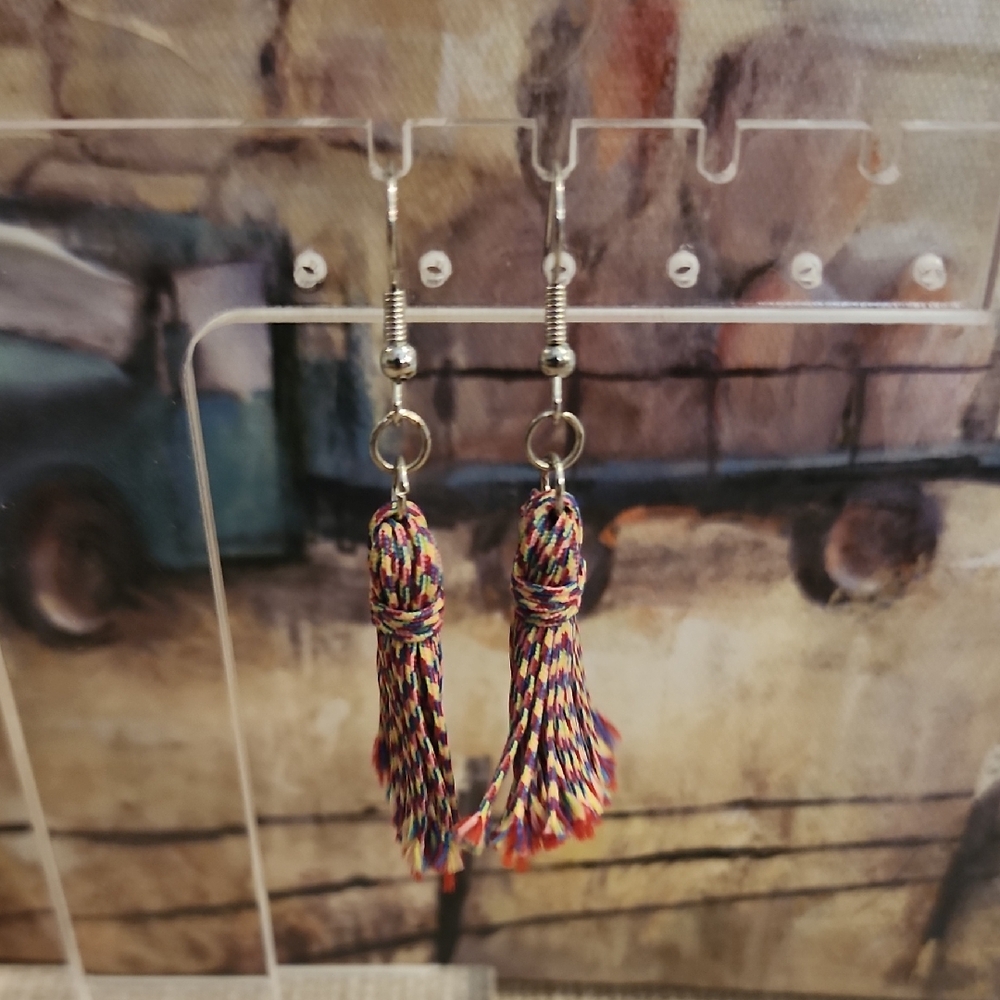 Multicolor Tassel Earrings